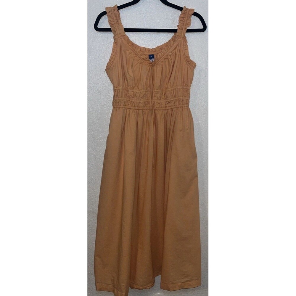 OLD NAVY  Waist-Defined Ruffled Midi Dress -Size M TALL Blossom Petal - Picture 5 of 12